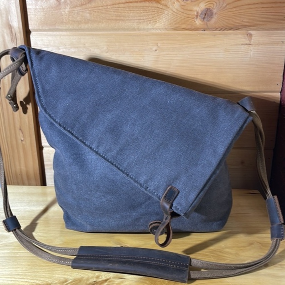 HEATHER GRAY CANVAS BAG